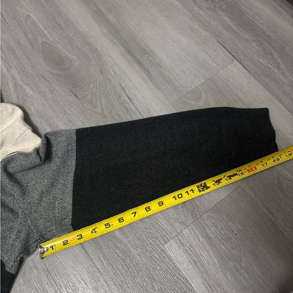 Dockers Quarter Zip Sweater Colorblock Black, Gray, and Beige Men’s Size Large - Picture 6 of 7
